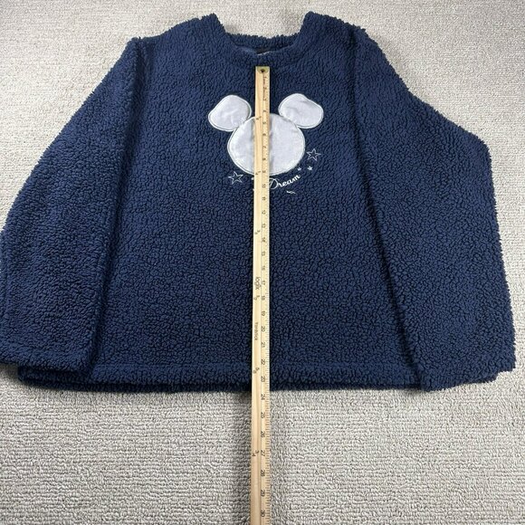 Disney Dream Sherpa Crewneck Sweatshirt Blue Women’s Size 3X - Picture 3 of 6